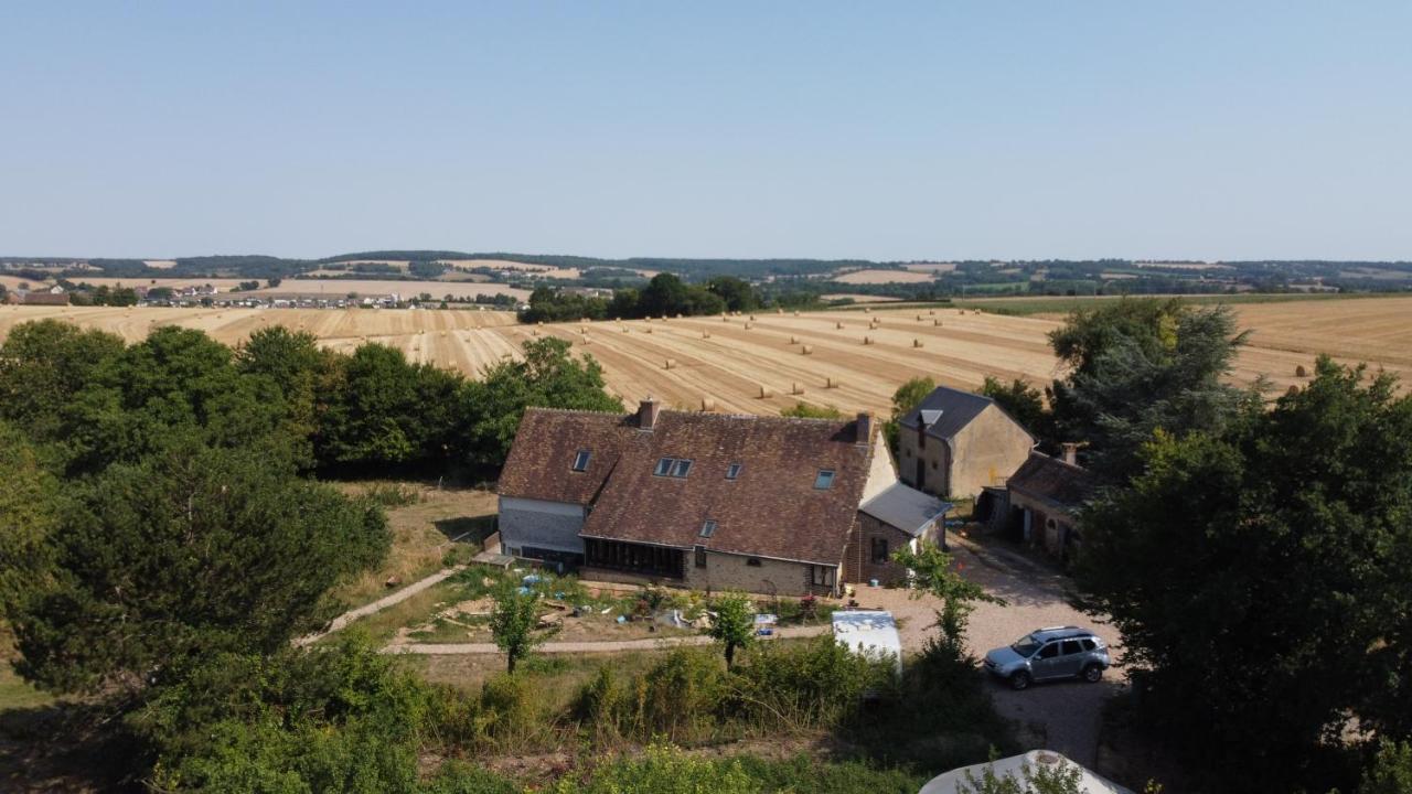 Chambre Avec Sdb Privative En Pleine Campagne Baillou Exteriör bild